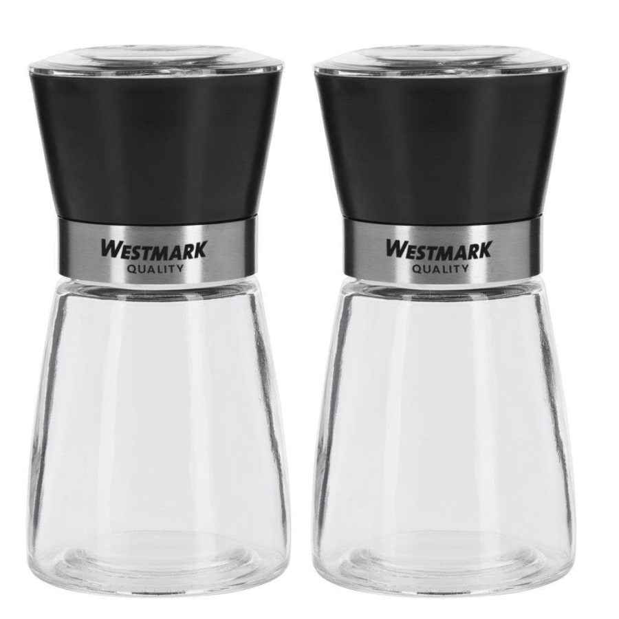 Westmark Kvörn gler m. svörtu loki 2 stk Blacky