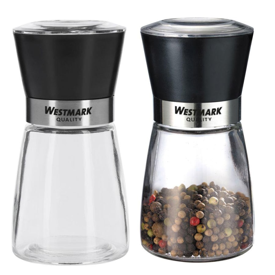 Westmark Kvörn gler m. svörtu loki 2 stk Blacky