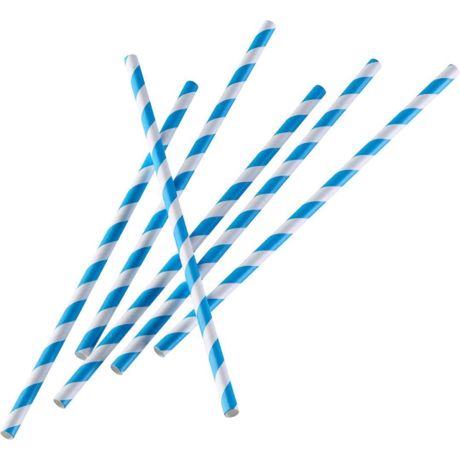 Westmark Papparör 50stk white/blue