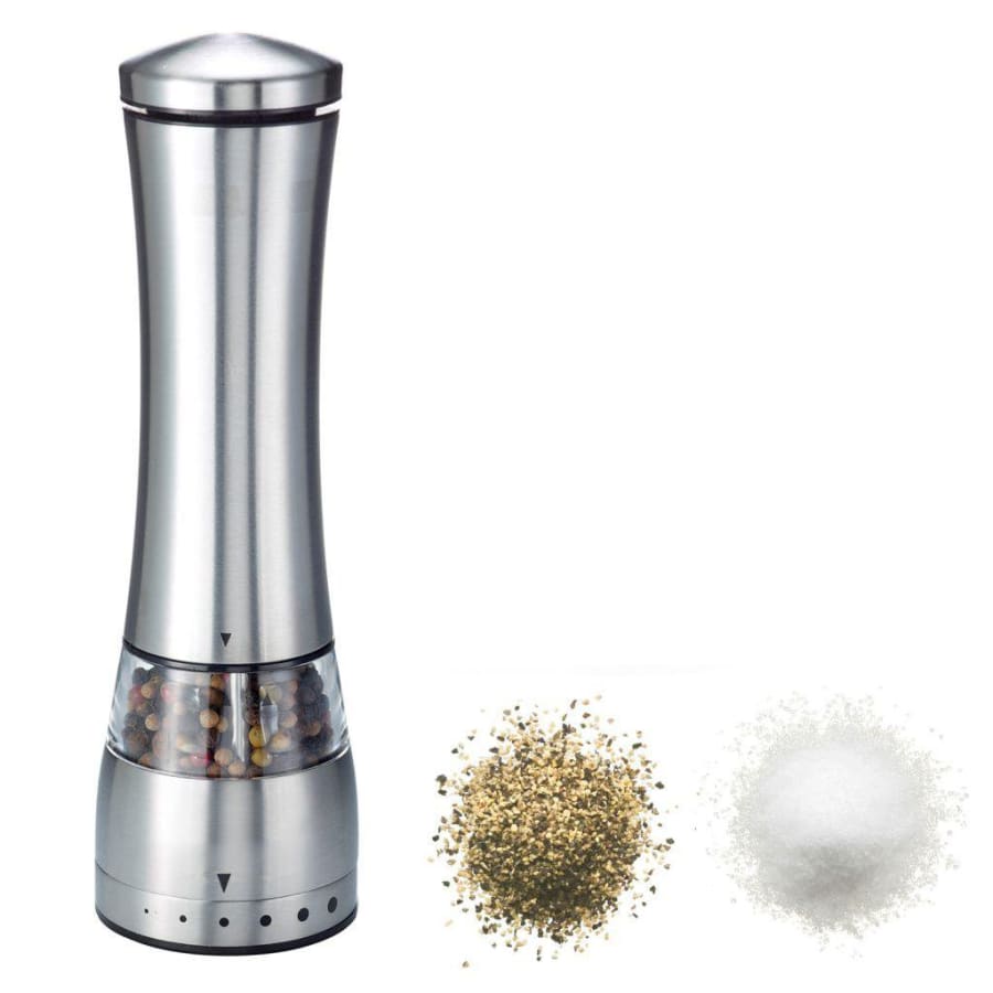 Westmark Salt og pipar rafmagns kvörn með ljósi stál