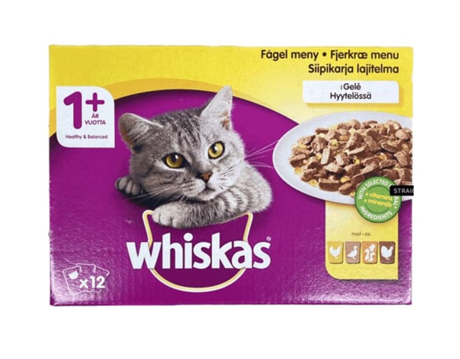 Whiskas 12x100gr fuglablanda