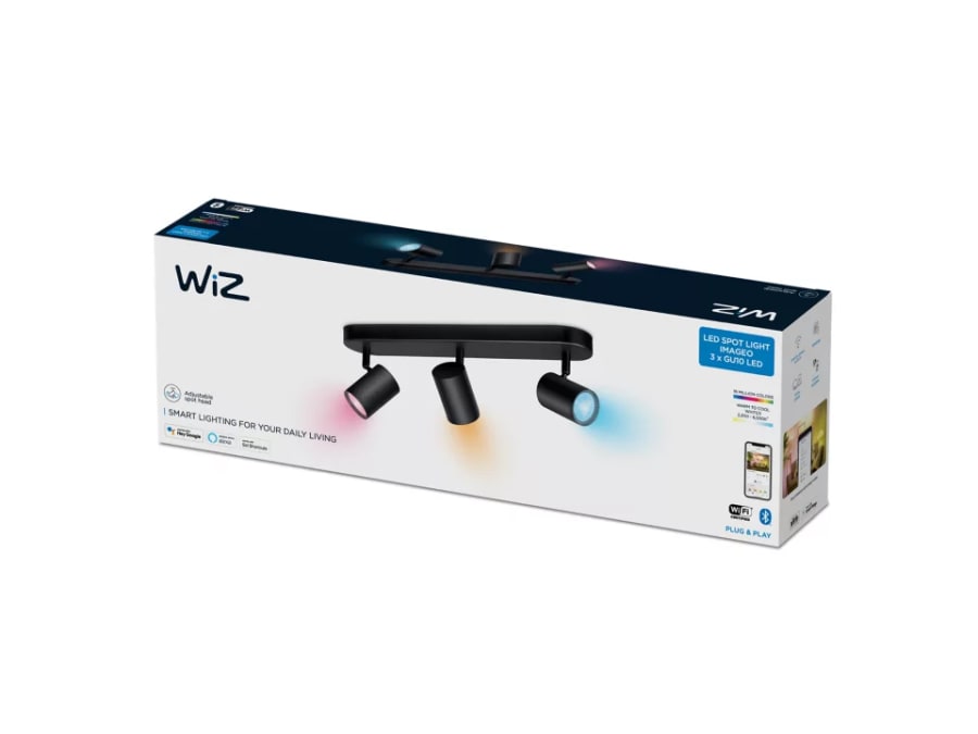 WIZ Imageo Kastari 3 x 5W RGB Svartur
