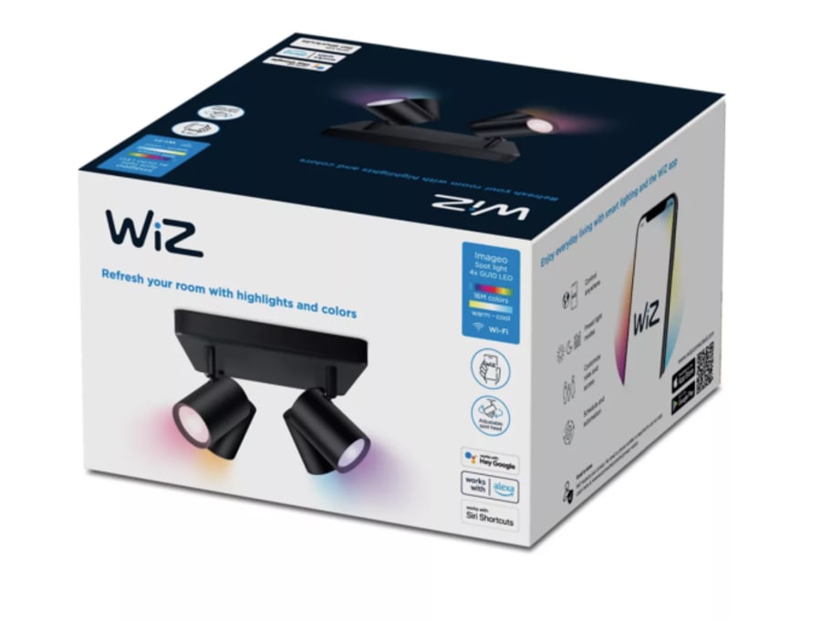 WIZ Imageo Kastari 4 x 5W RGB Svartur