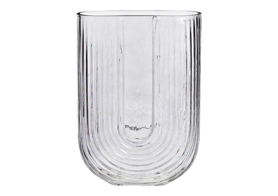 Wurm Blómavasi gler h:23cm grey