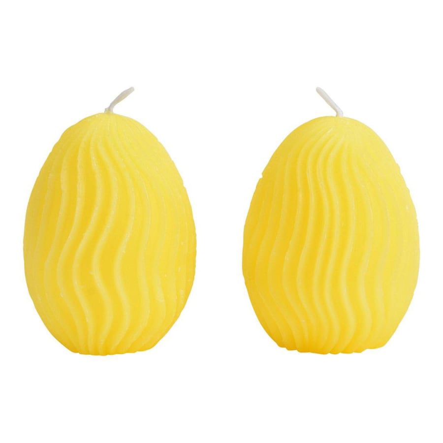 Wurm Kerti páskaegg 5x6x5cm 6stk í pakka gult