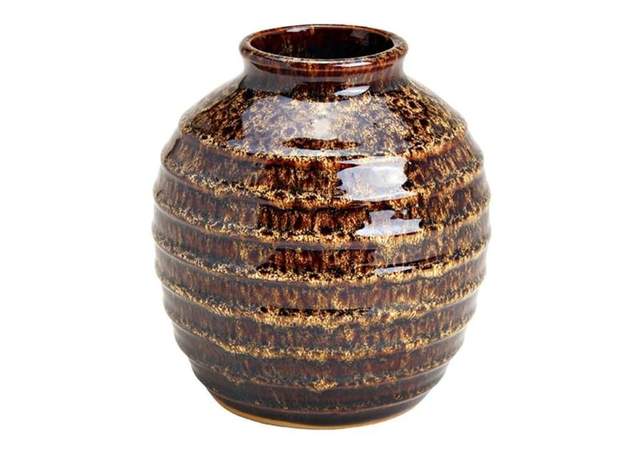 Wurm Vasi keramik 16cm brúnn