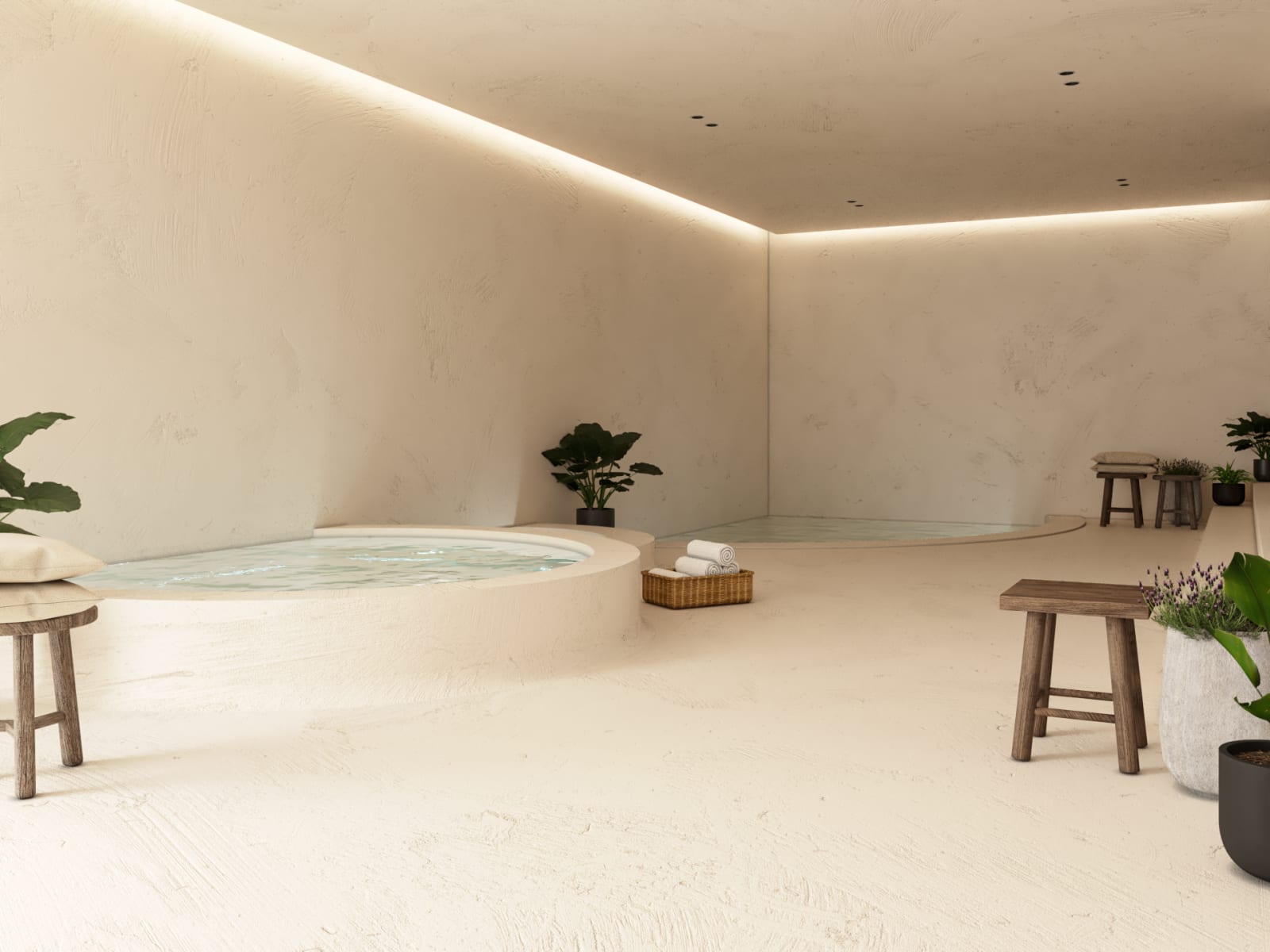 Spa with hydropool