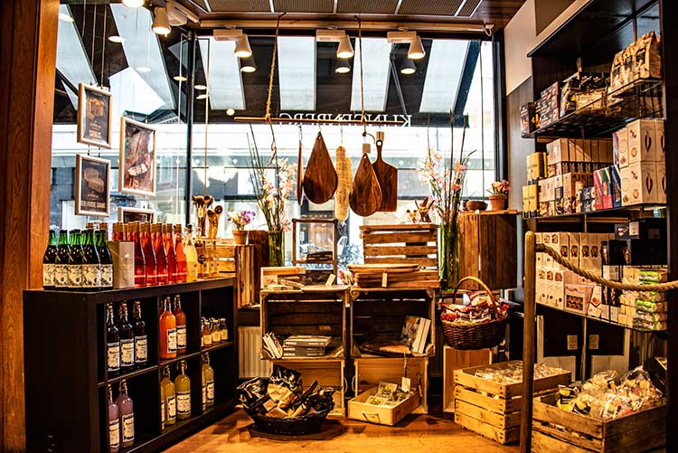 Artisan cheese and wine