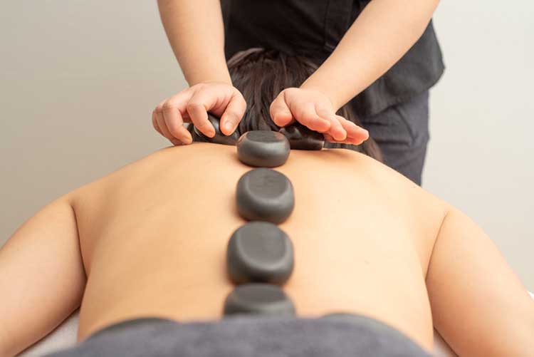 Hot stone massage