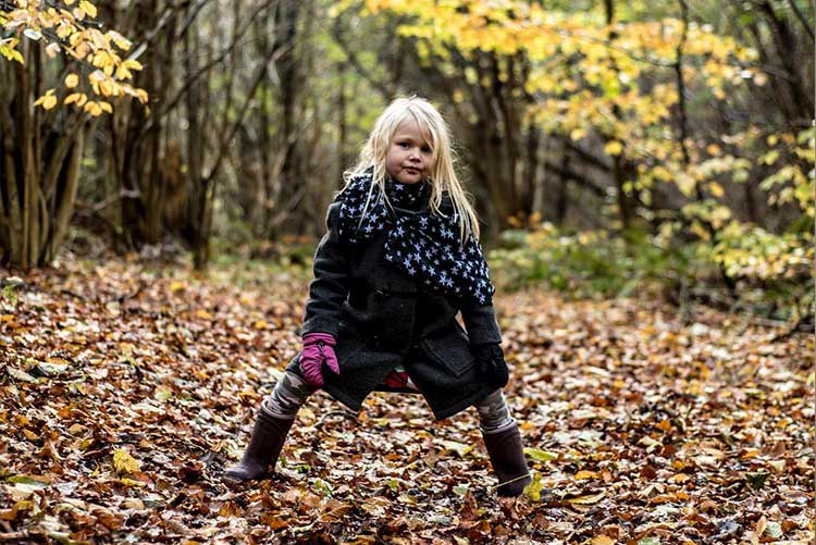 Girl in forest