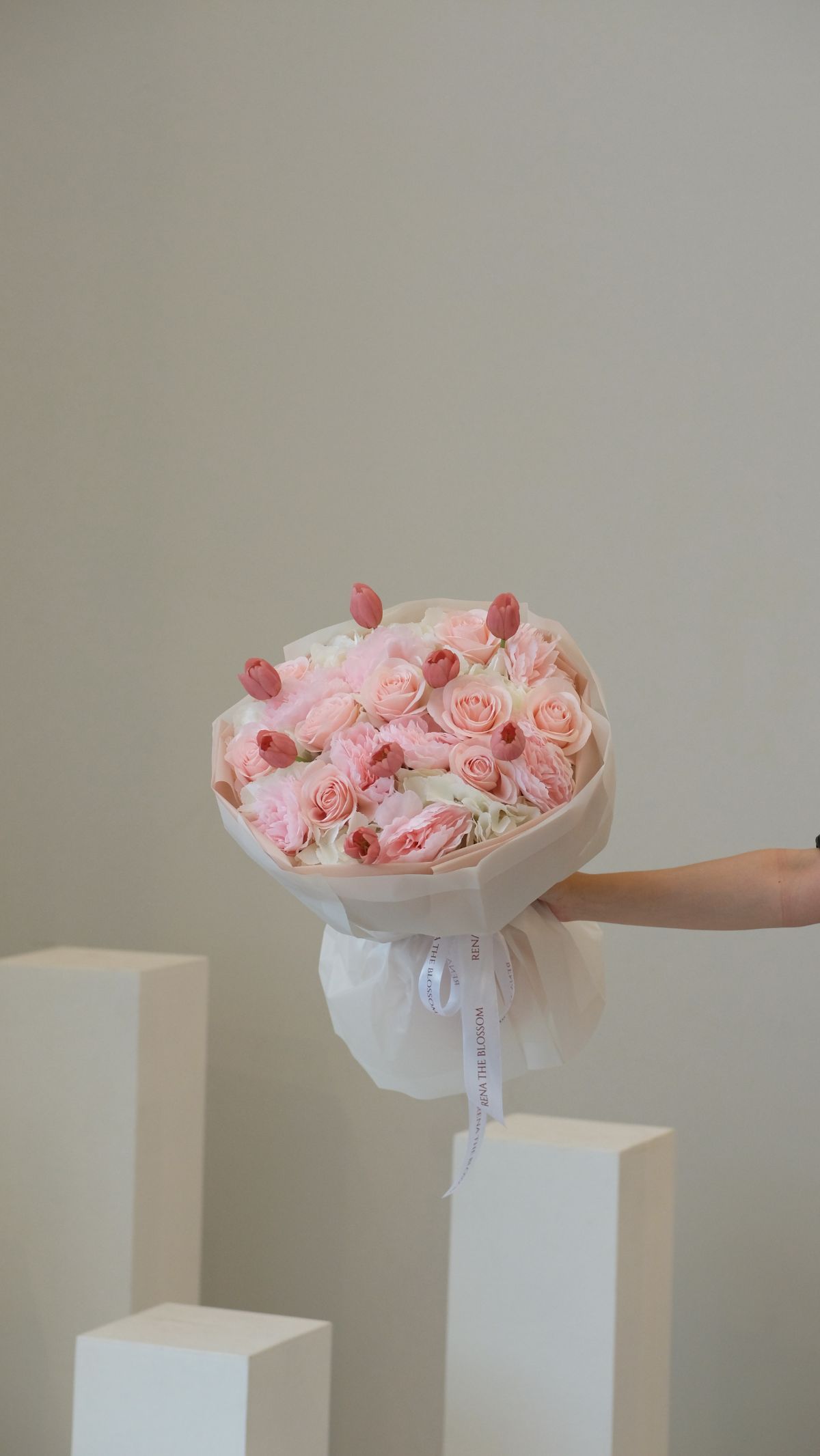 Rose, tulips & peony