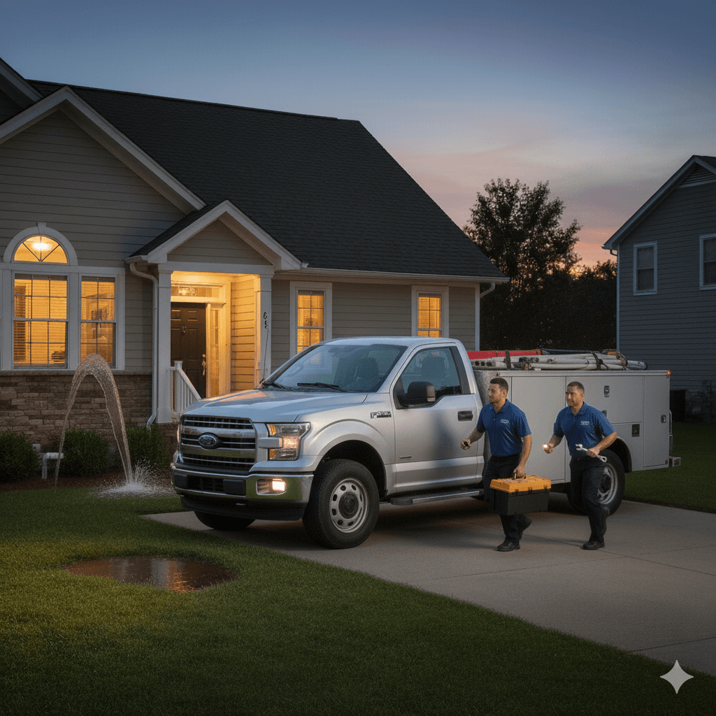 Professional plumbing services service