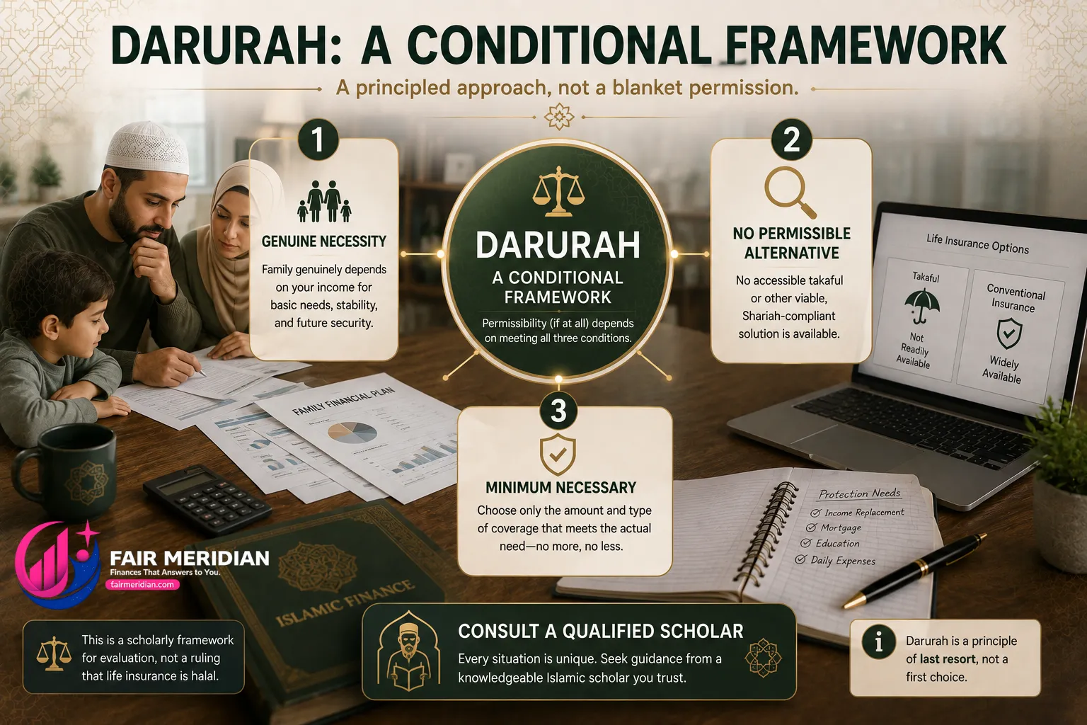 Darurah necessity framework for evaluating life insurance under Islamic financial principles