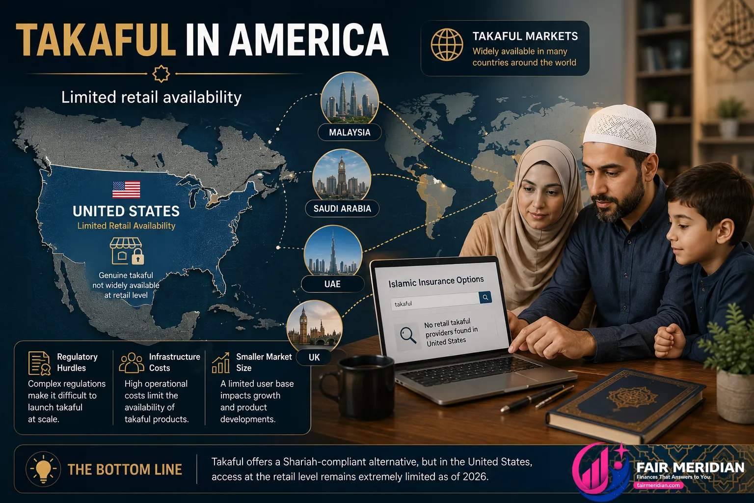 Takaful availability in the United States for Muslim families seeking Islamic insurance