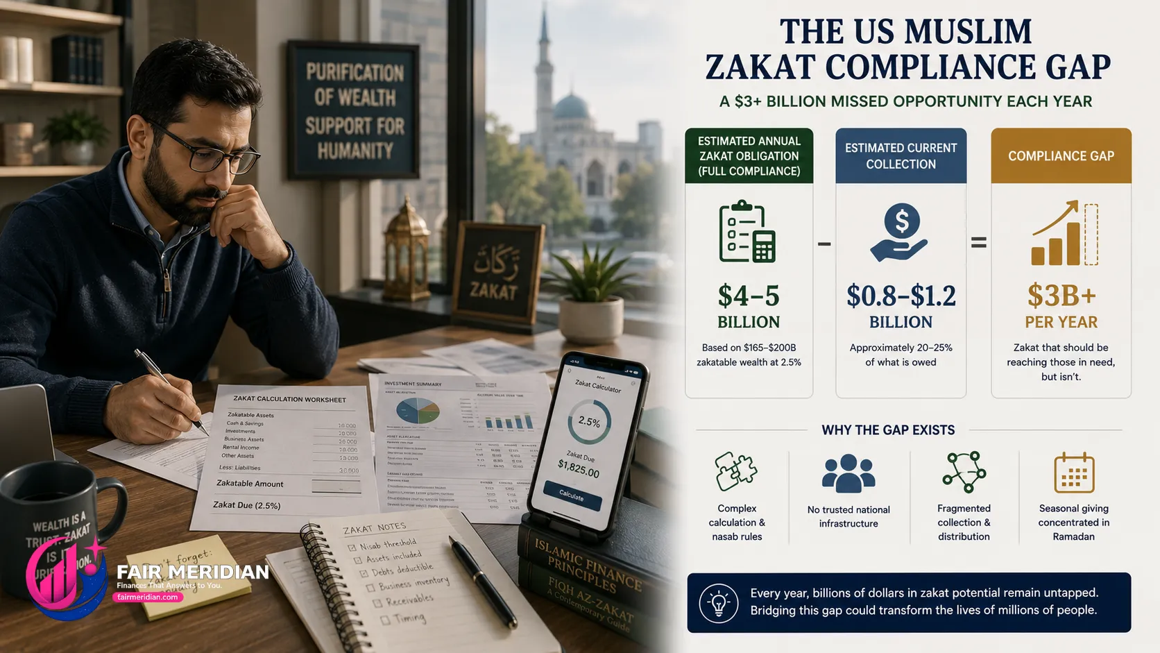 Estimated $3 billion US Muslim zakat compliance gap