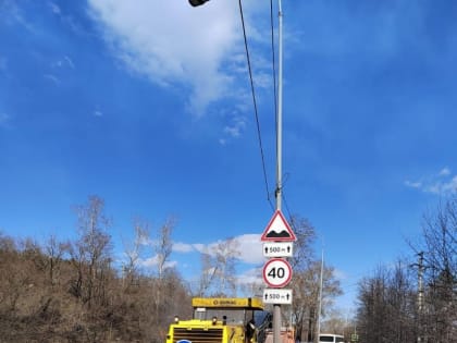 Сегодня в Новокузнецке приступили к ямочному ремонту северного въезда по улице Горноспасательная (ФОТО)