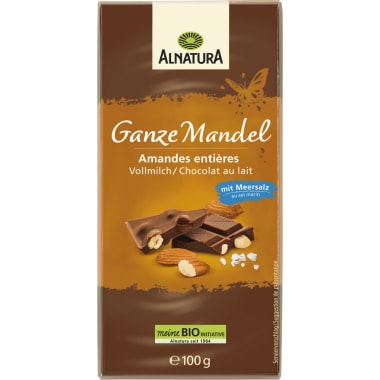 Alnatura Bio Schokolade Ganze Mandel Vollmilch