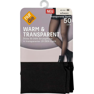 Nur Die Warm& Transparent Strumpfhose