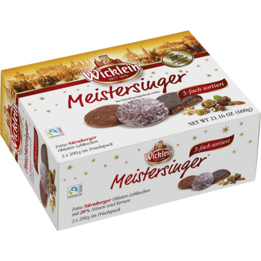Wicklein Meistersinger Lebkuchen 3-fach sortiert