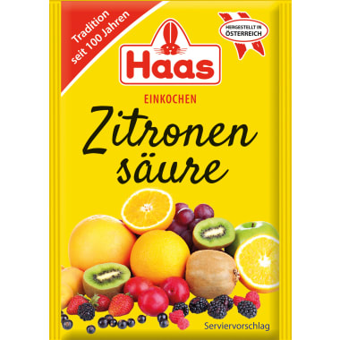 Haas Zitronensäure 5er-Packung