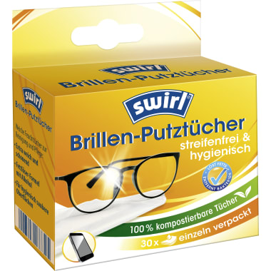 Swirl Brillen Putztücher Anti-Beschlag 30er-Packung