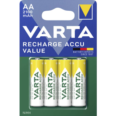 Varta Mignon Rechargeable Accu 2100mAh 4er-Packung