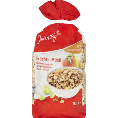 Jeden Tag Früchte Müsli