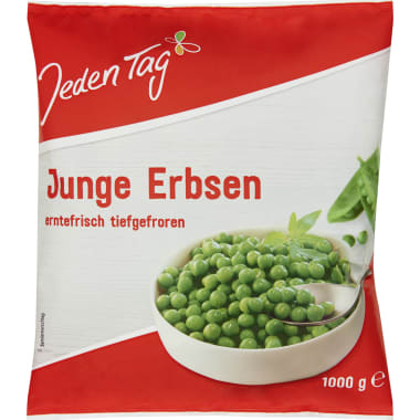 Jeden Tag Junge Erbsen
