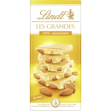 Lindt Schokolade Les Grandes Weiße Mandel