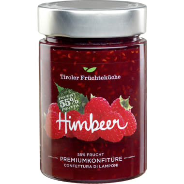 Tiroler Früchteküche Himbeer Premiumkonfitüre 55% Frucht