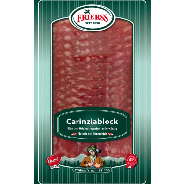 Frierss Carinziablock geschnitten