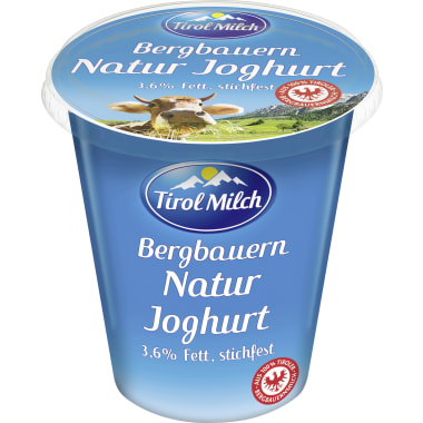 Tirol Milch Bergbauern Naturjoghurt 3,6% stichfest