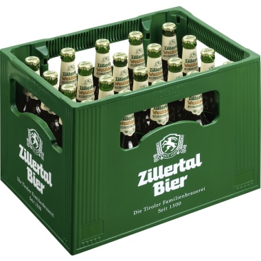 Zillertal Bier Weißbier Hell 20x 0,5 Liter