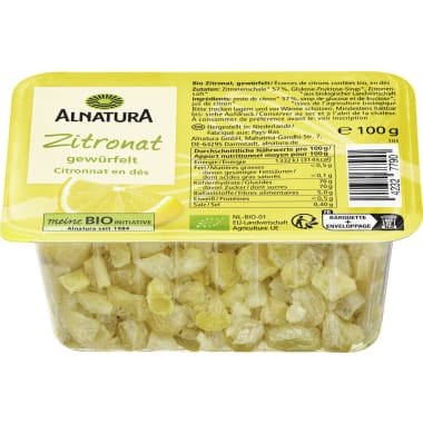Alnatura Bio Zitronat gewürfelt