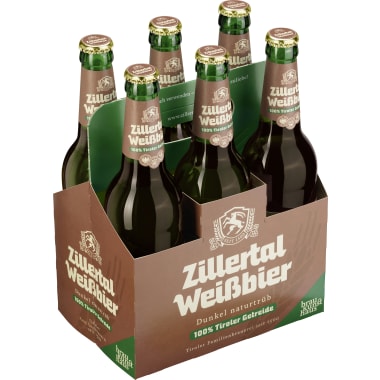 Zillertal Bier Weißbier Dunkel 6x 0,5 Liter