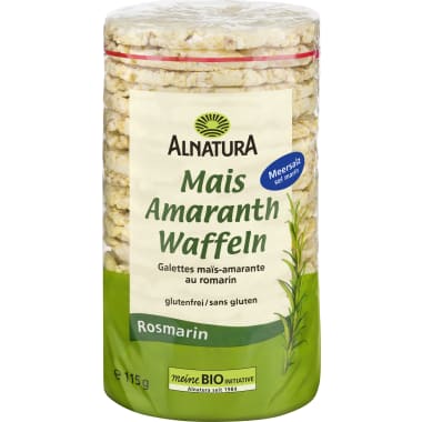 Alnatura Mais-Amaranth-Waffeln Rosmarin