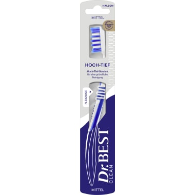 Dr. Best Zahnbürste Hoch-Tief mittel