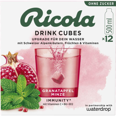 Ricola Drink Cubes Granatapfel Minze
