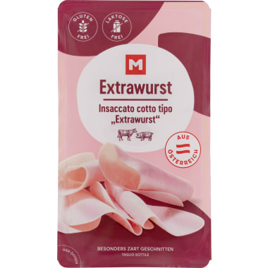 M Extrawurst geschnitten