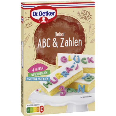 Dr. Oetker Dekor ABC & Zahlen