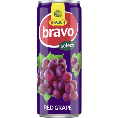 Rauch Bravo Rote Traube 0,33 Liter