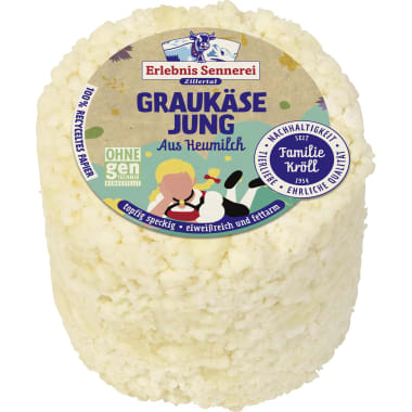 Erlebnissennerei Zillertal Graukäse JUNG aus Heumilch
