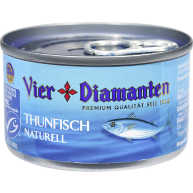 Vier Diamanten Thunfisch naturell