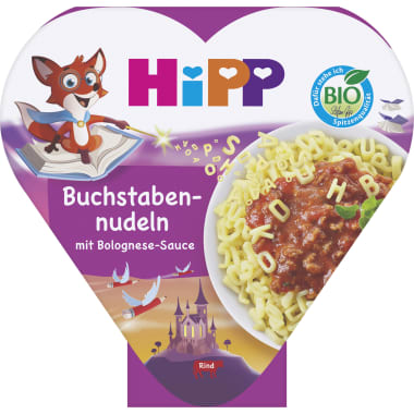Hipp Bio Nudel ABC mit Bolognese 12. Monat