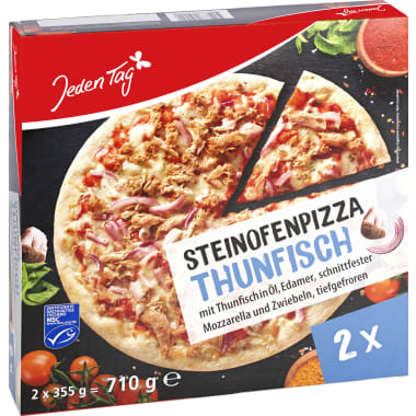 Jeden Tag Steinofenpizza Thunfisch 2er-Packung