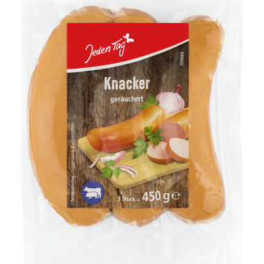 Jeden Tag Knacker 3er-Packung