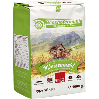 Wieshofermühle Weizenmehl glatt Type 480