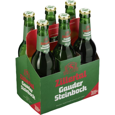 Zillertal Bier Gauder Steinbock Tray 0,33 Liter