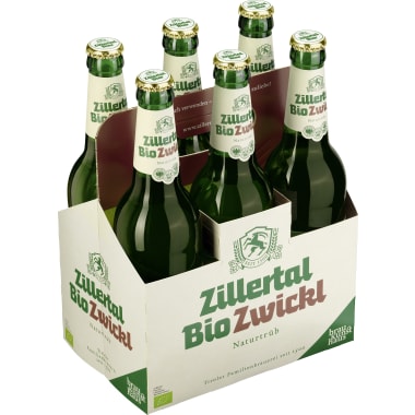 Zillertal Bier Bio Zwickl 6x 0,5 Liter