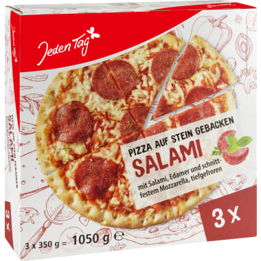 Jeden Tag Pizza Salami 3er-Packung